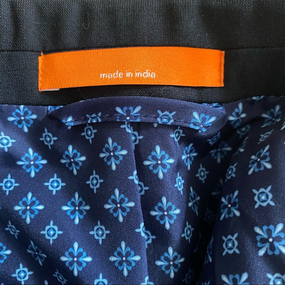NWT TALLIA Solid Wool Blend Sport Coat in Navy Blue - Picture 8 of 10